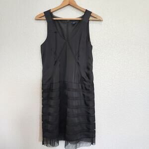 Gap Black Tiered Cocktail Dress Size 2